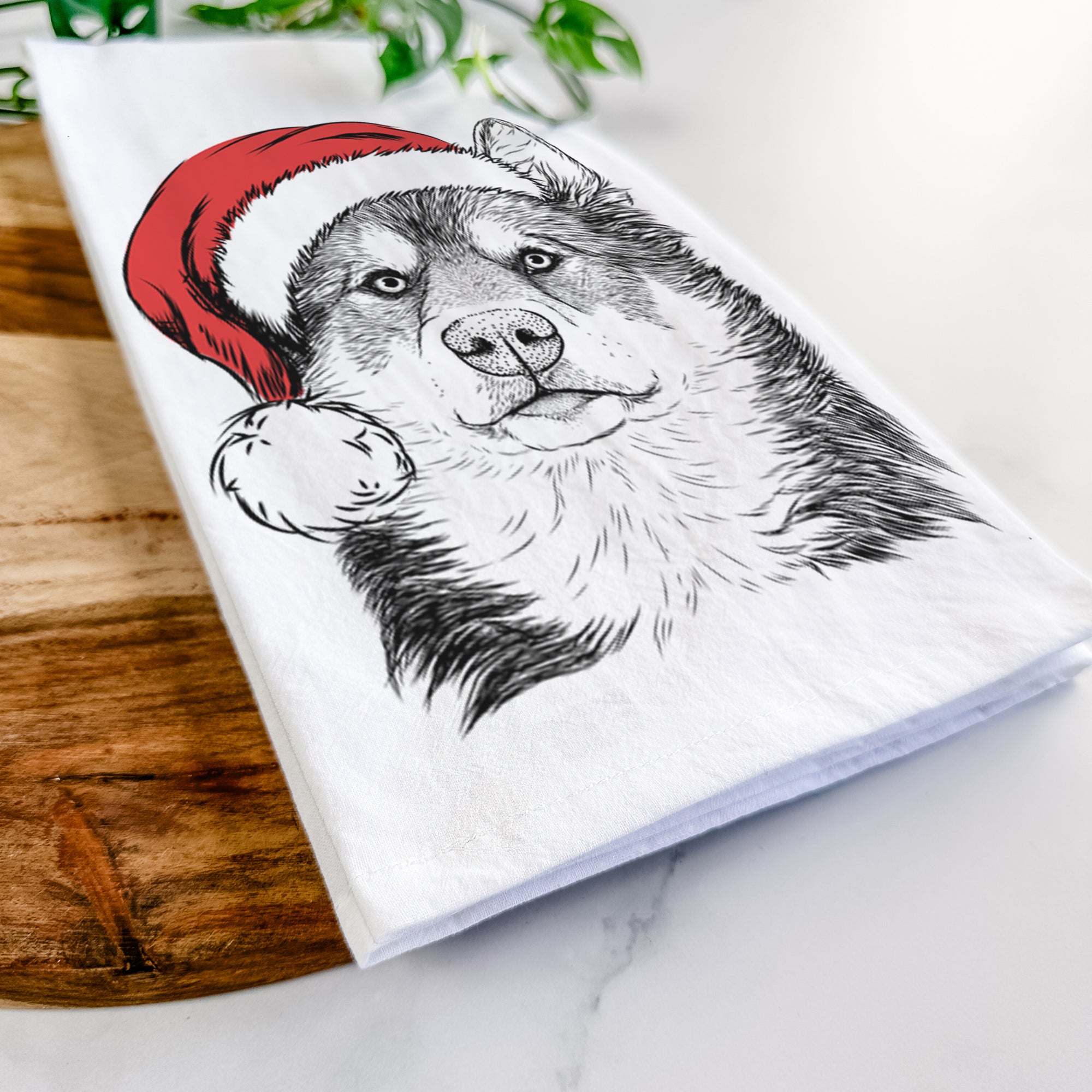 Oskar the Canadian Eskimo Dog Tea Towel