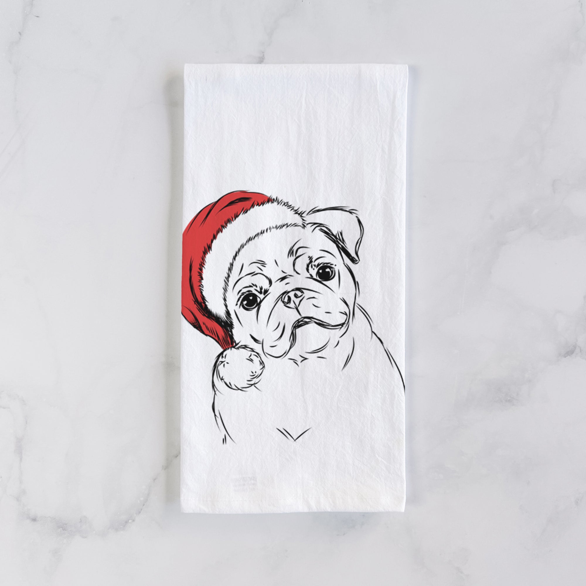 Otis the Pug Tea Towel