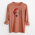 Santa P Pie the Mixed Breed - Men's Heavyweight 100% Cotton Long Sleeve