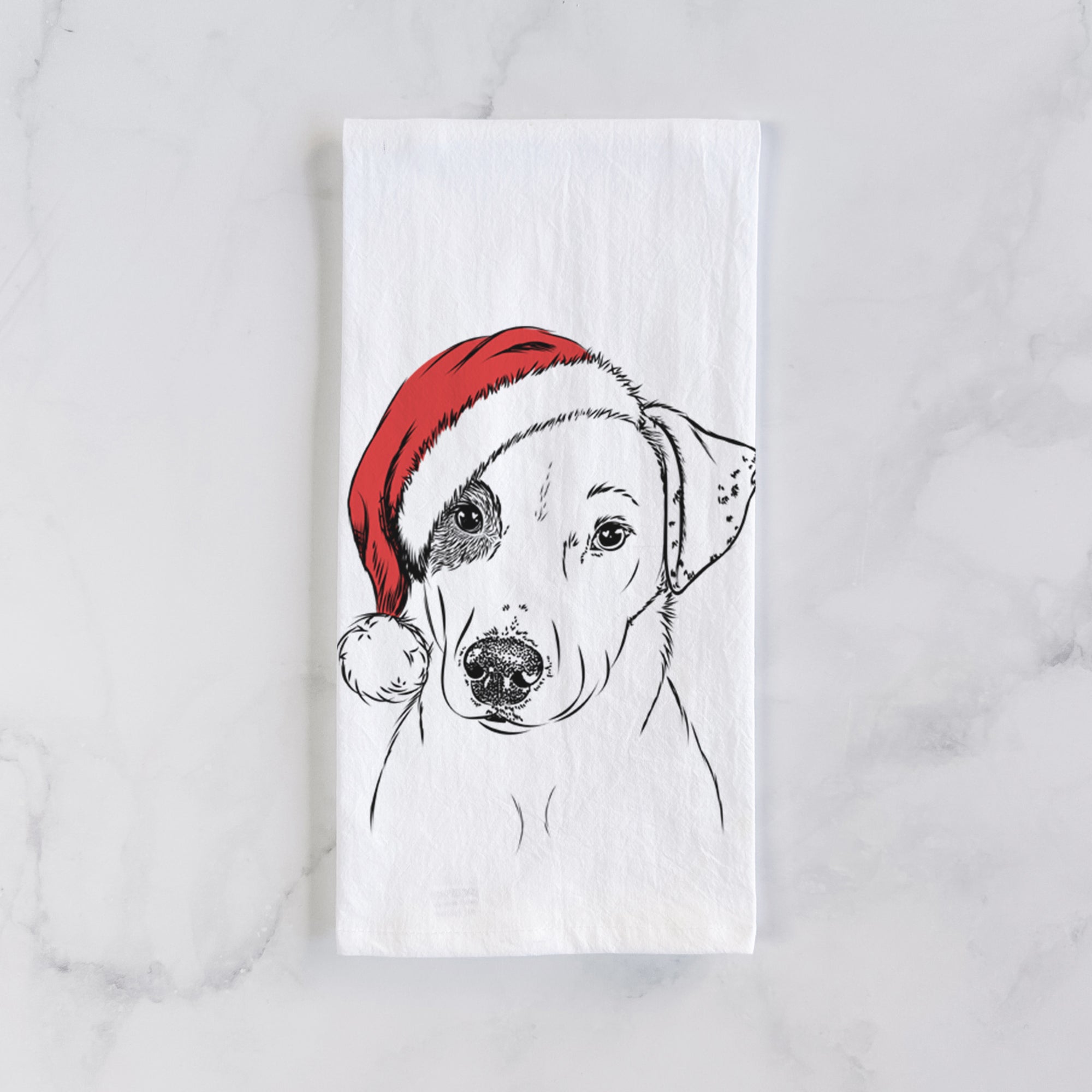 P Pie the Mixed Breed Tea Towel