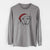 Santa Parker the Pitbull - Men's Heavyweight 100% Cotton Long Sleeve