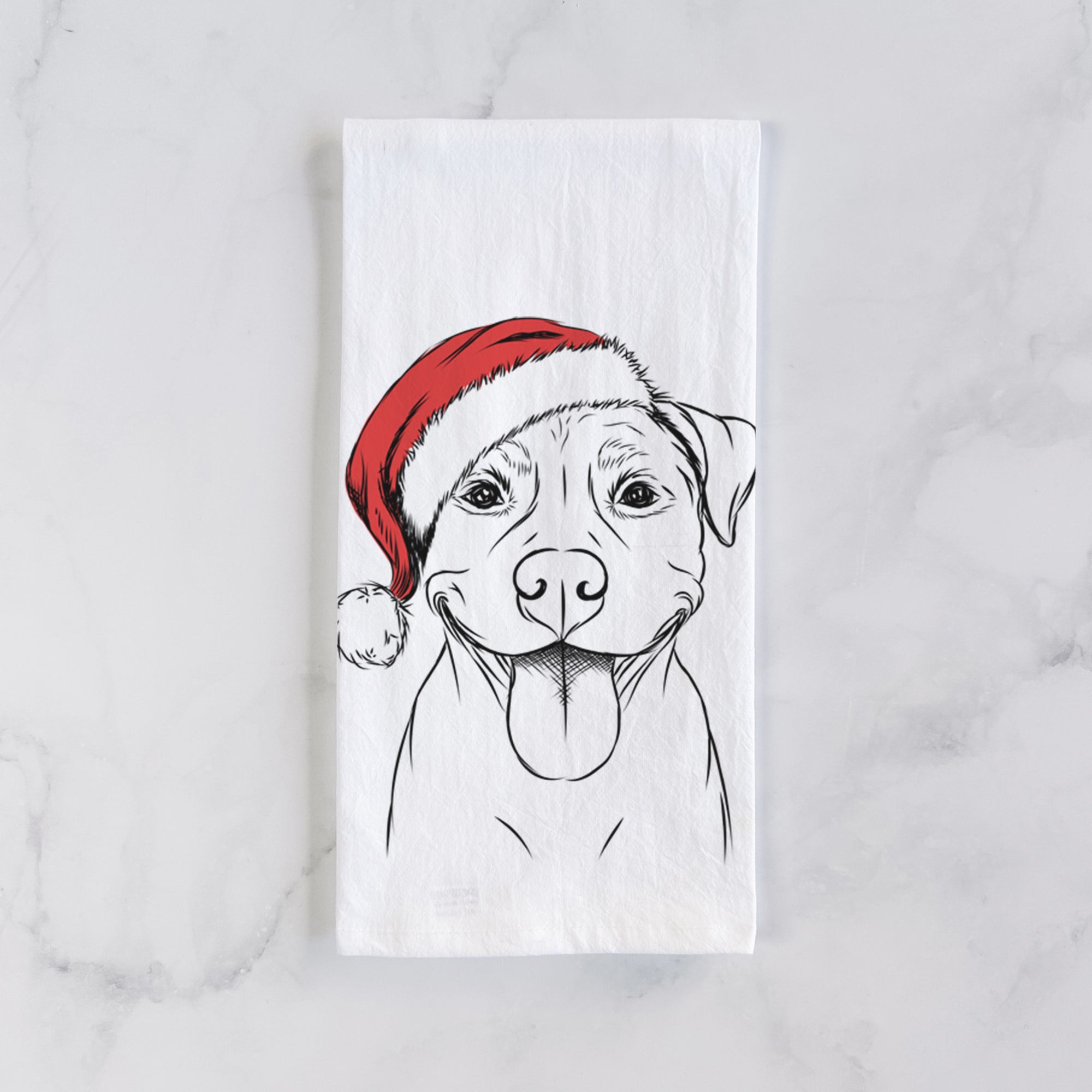 Parker the Pitbull Tea Towel