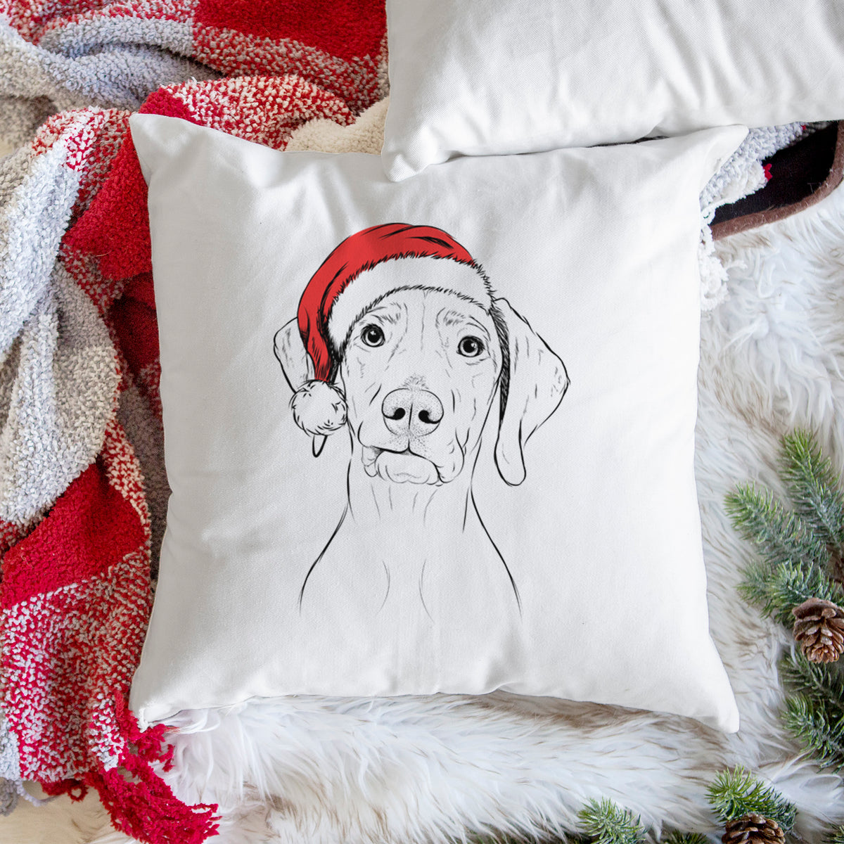 Pawley the Vizsla - Throw Pillow Cover