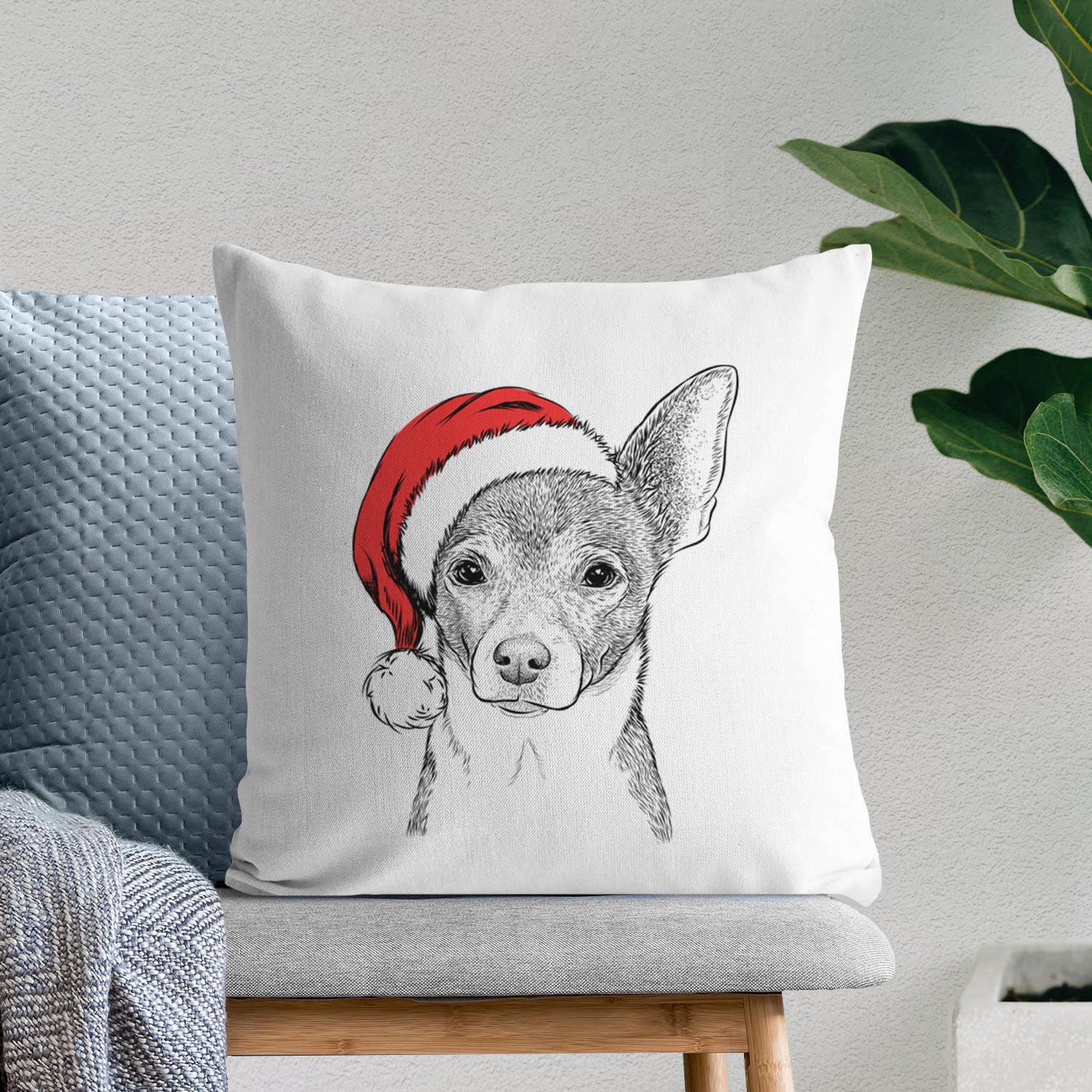 Peanut the Chihuahua - Throw Pillow Cover