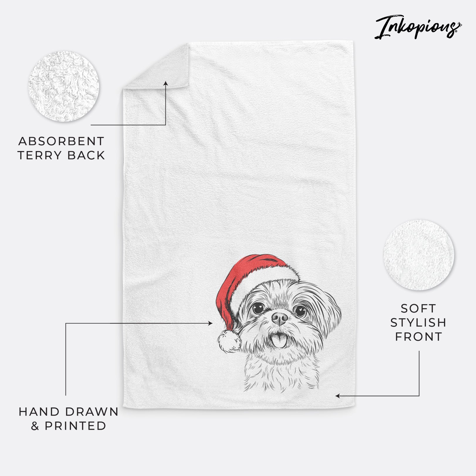 Pebbles the Shorkie Premium Hand Towel