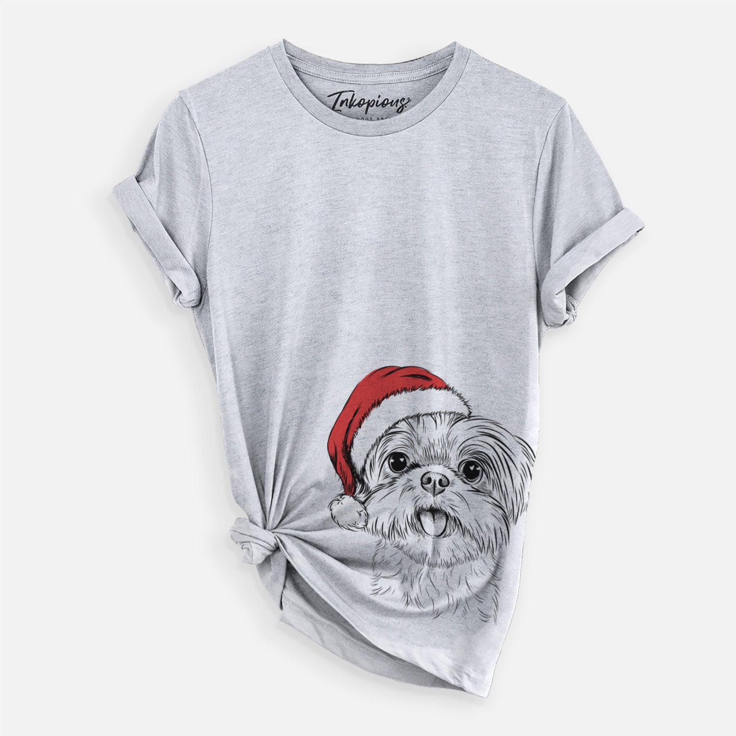 Santa Pebbles the Shorkie - Unisex Crewneck