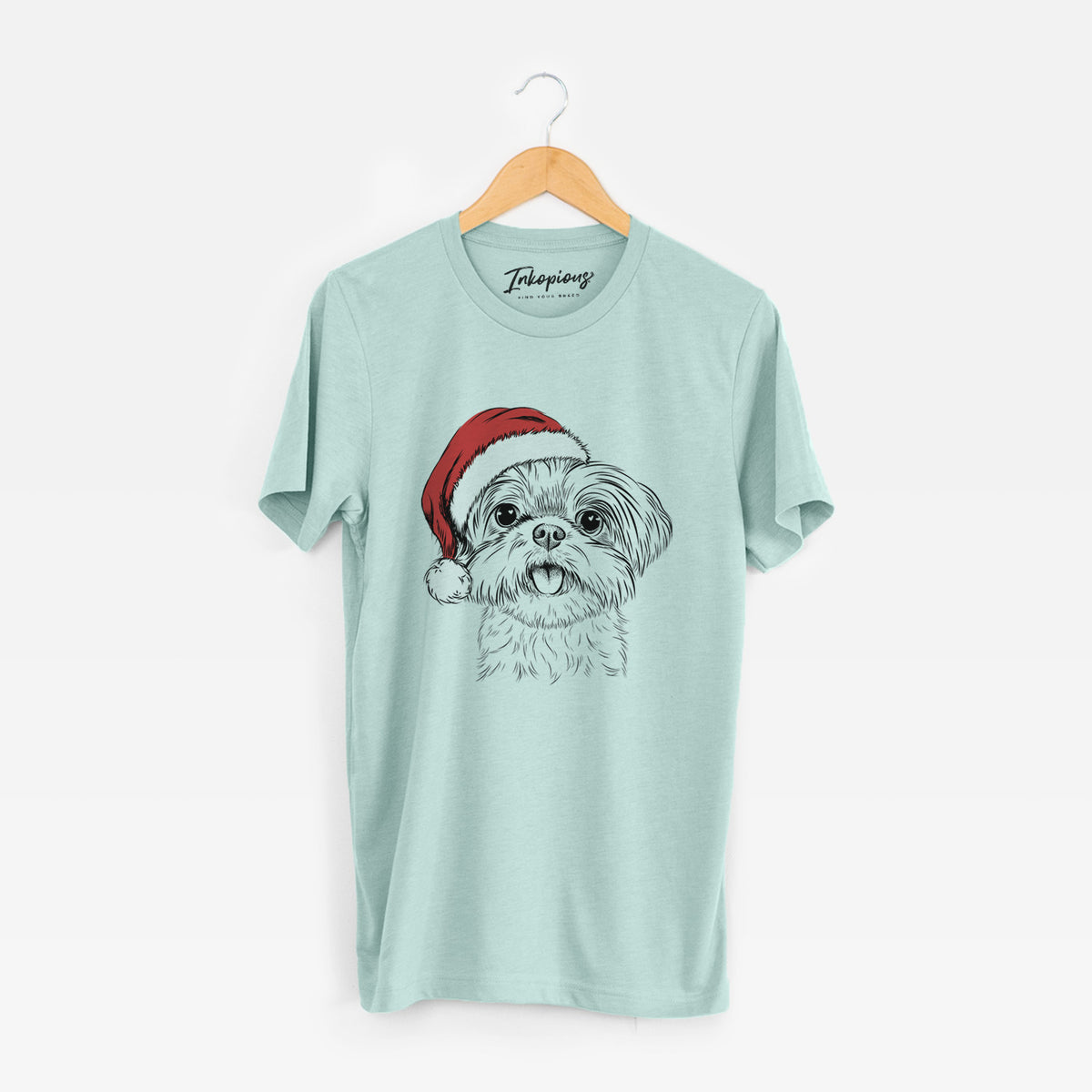 Santa Pebbles the Shorkie - Unisex Crewneck