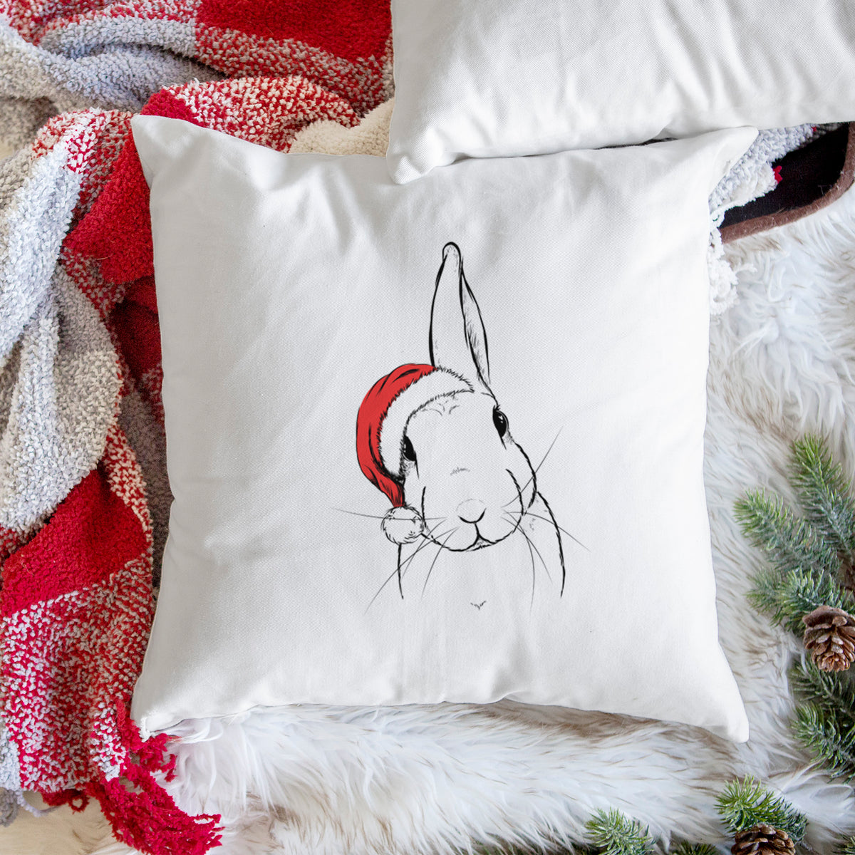 Penny the Belgian Hare - Throw Pillow Cover