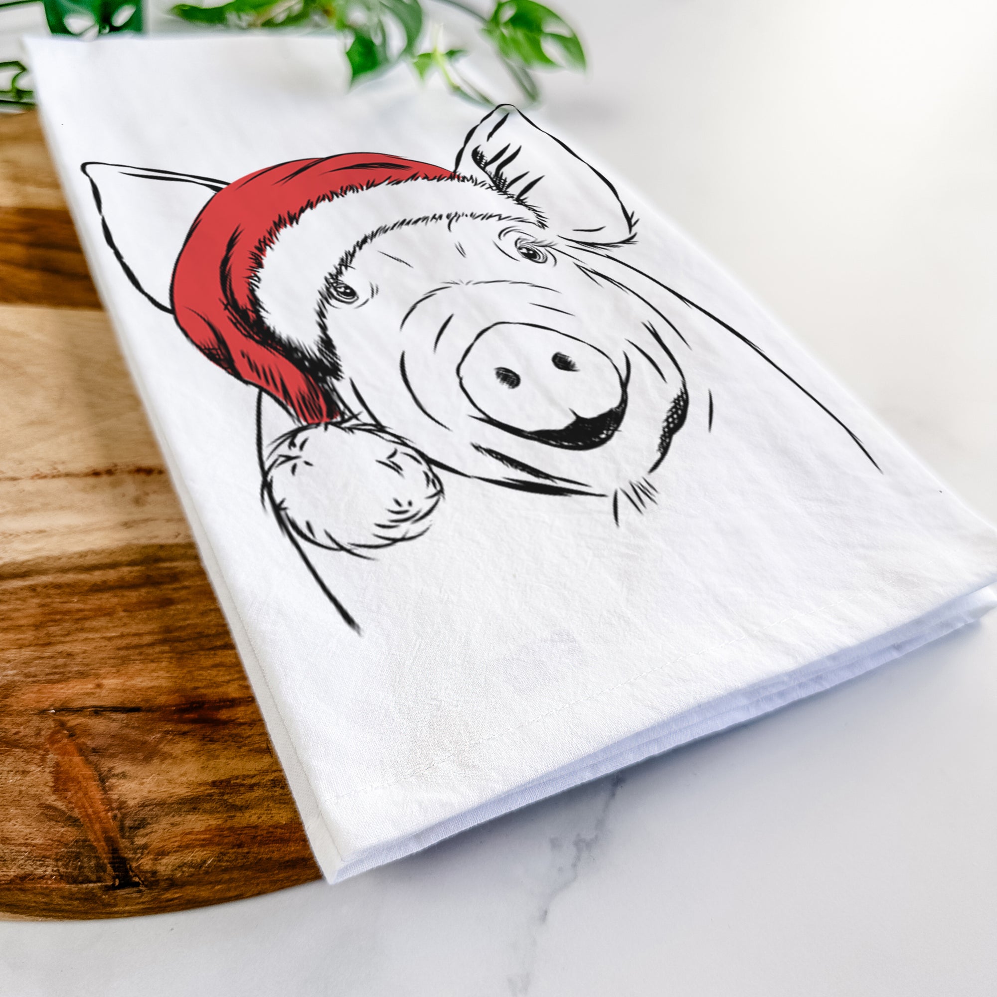 Perry the Pig Tea Towel