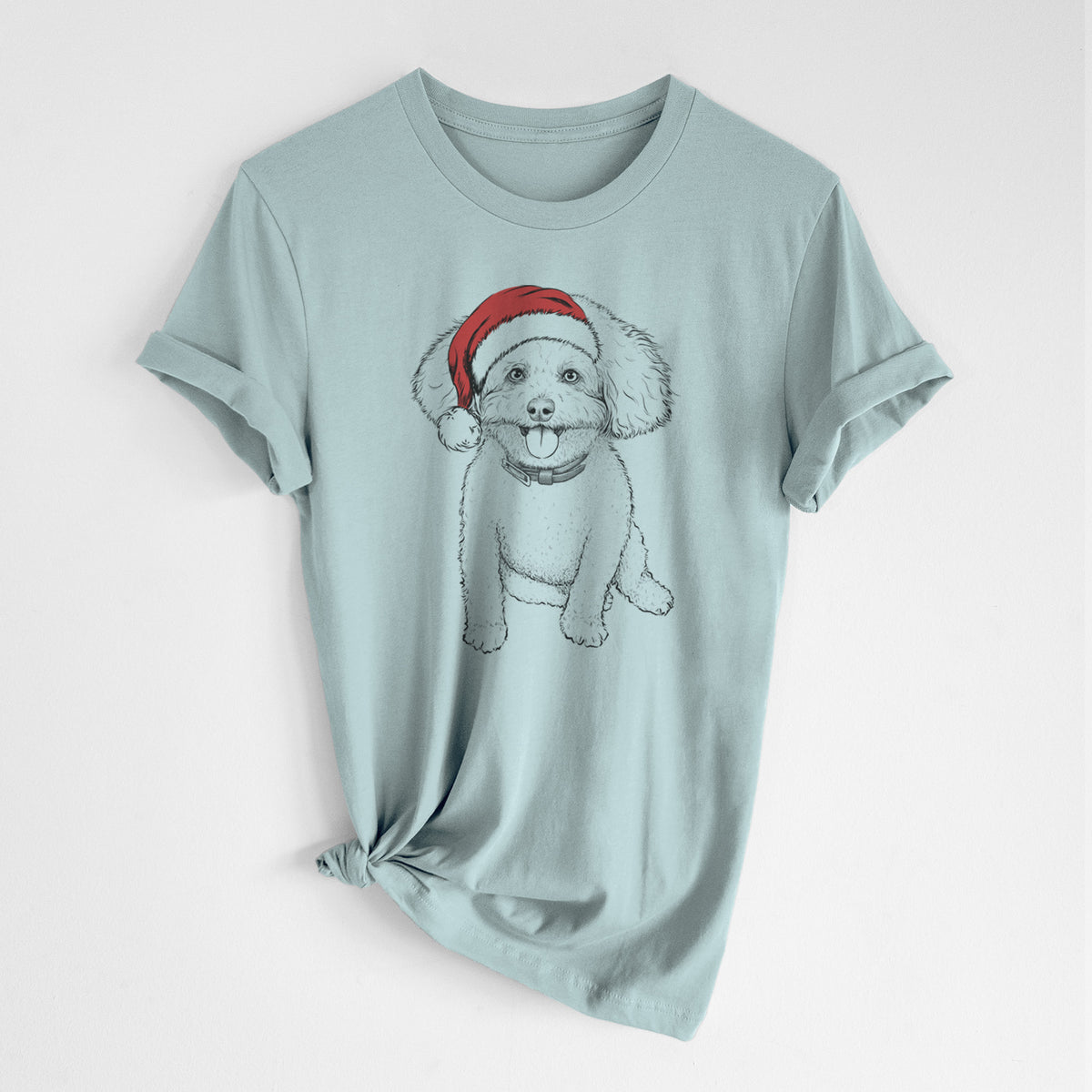 Santa Peyton the Bichon Frise - Unisex Crewneck