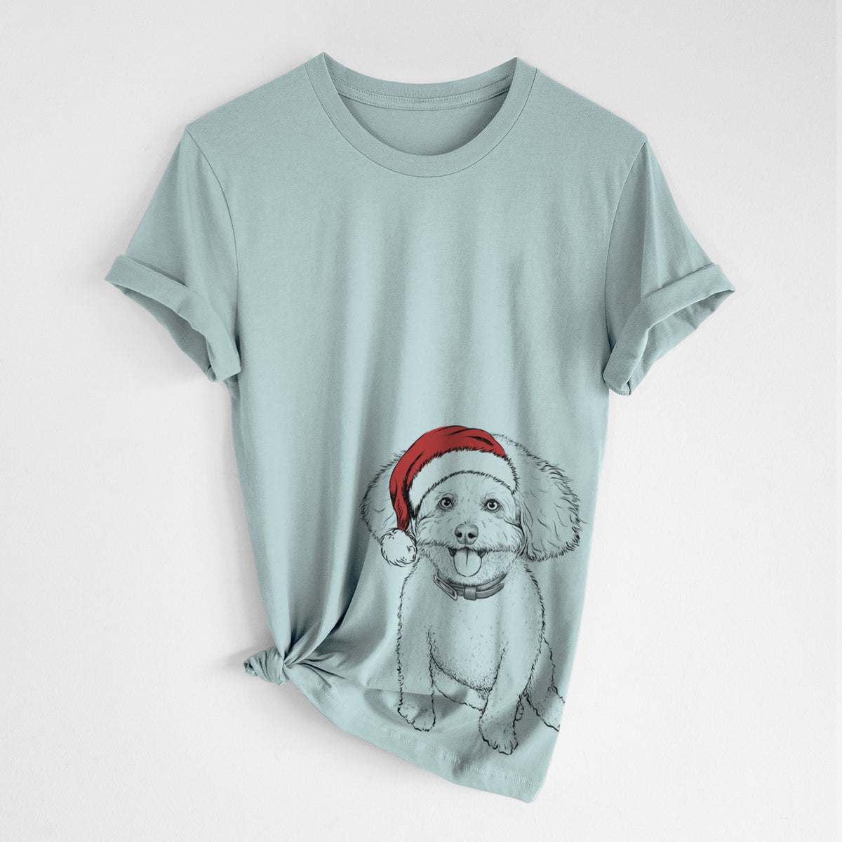 Santa Peyton the Bichon Frise - Unisex Crewneck