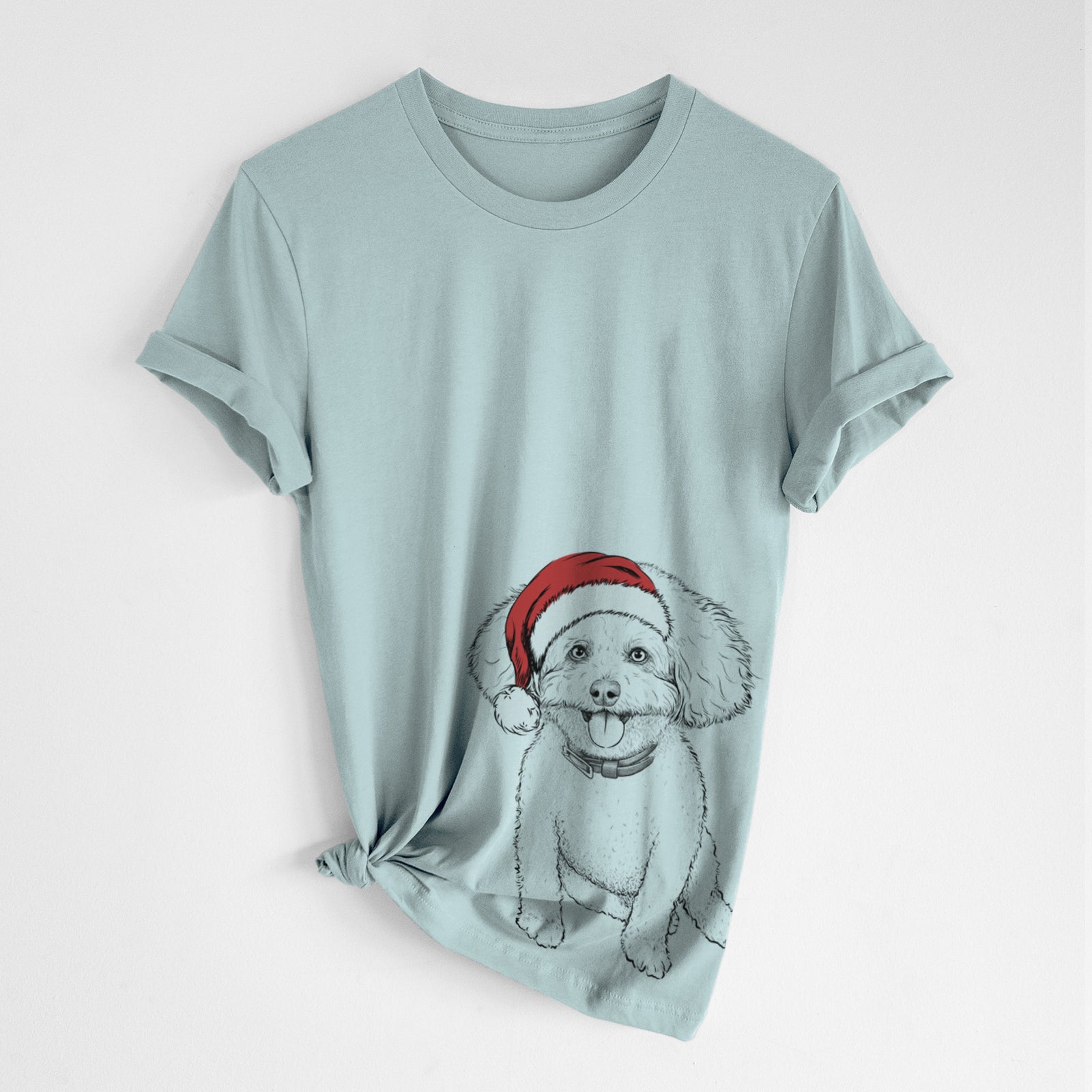 Santa Peyton the Bichon Frise - Unisex Crewneck