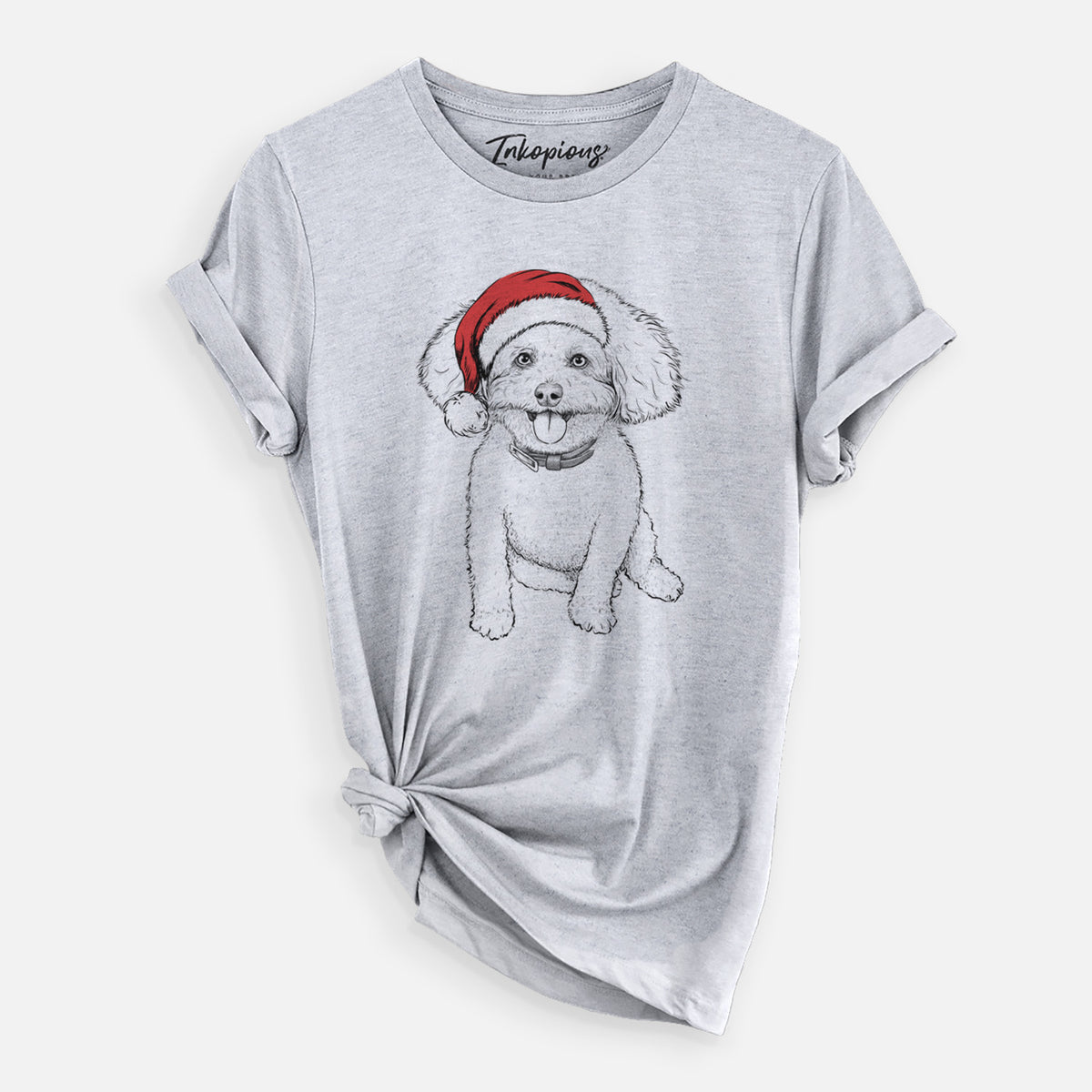 Santa Peyton the Bichon Frise - Unisex Crewneck