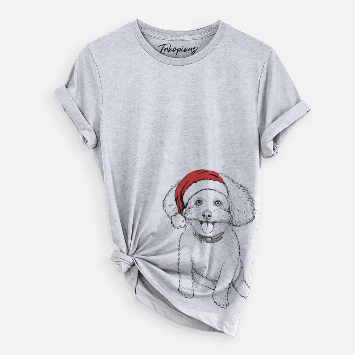 Santa Peyton the Bichon Frise - Unisex Crewneck