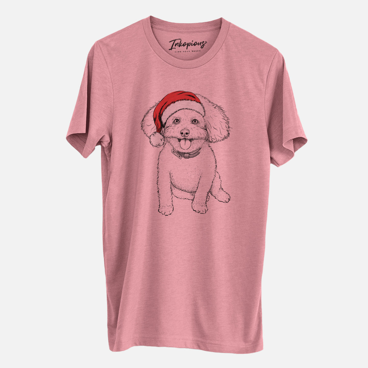 Santa Peyton the Bichon Frise - Unisex Crewneck