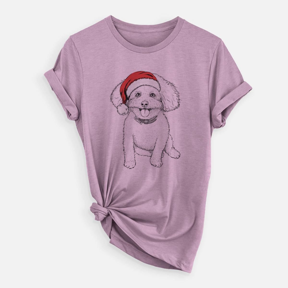 Santa Peyton the Bichon Frise - Unisex Crewneck