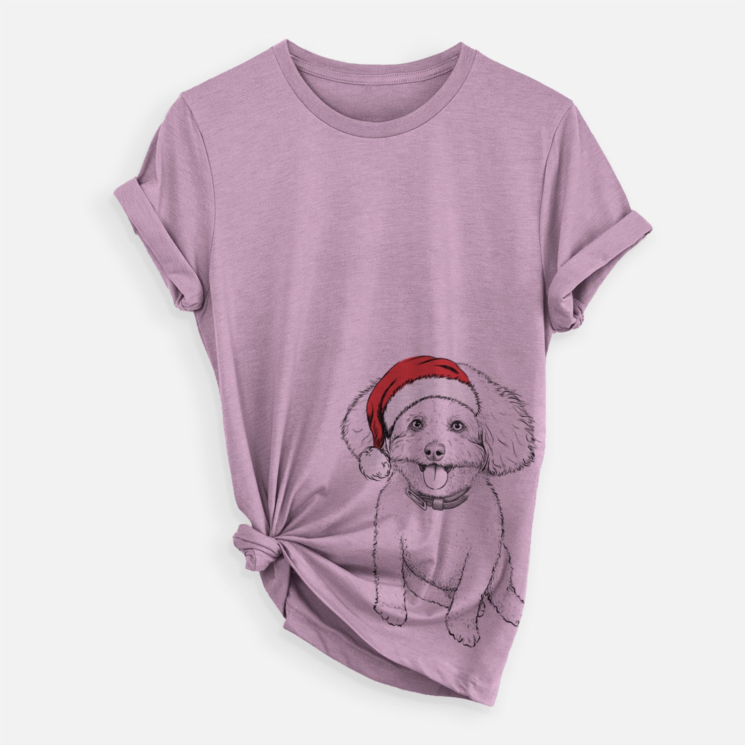 Santa Peyton the Bichon Frise - Unisex Crewneck