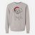 Santa Peyton the Bichon Frise - Unisex Pigment Dyed Crew Sweatshirt