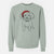 Santa Peyton the Bichon Frise - Unisex Pigment Dyed Crew Sweatshirt