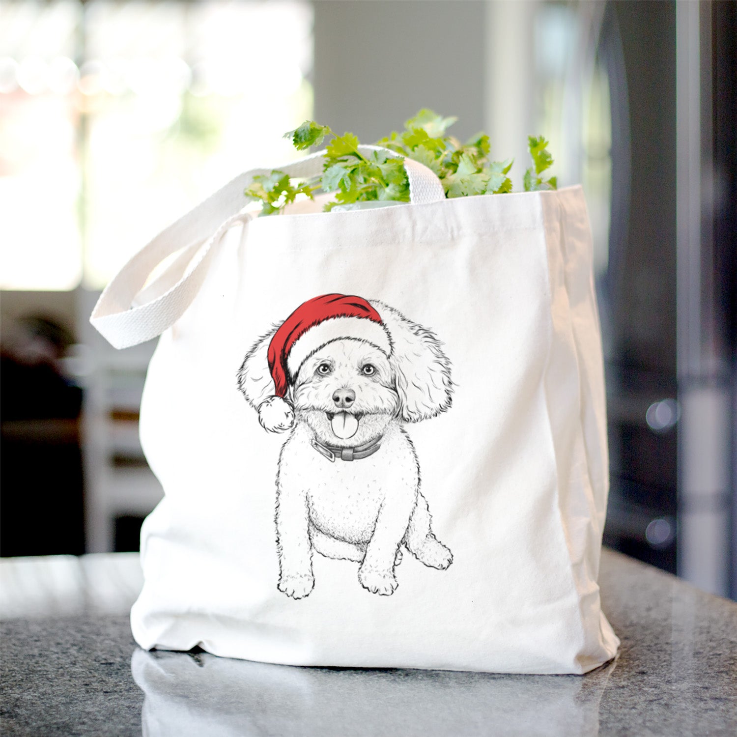 Peyton the Bichon Frise - Tote Bag