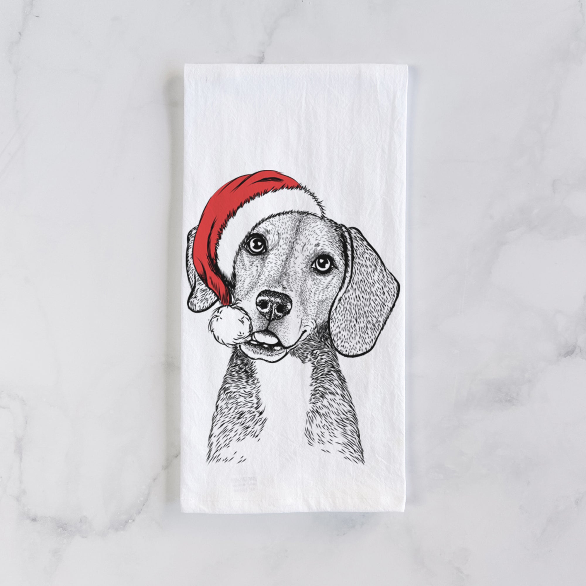 Piggy the Beagle Mix Tea Towel