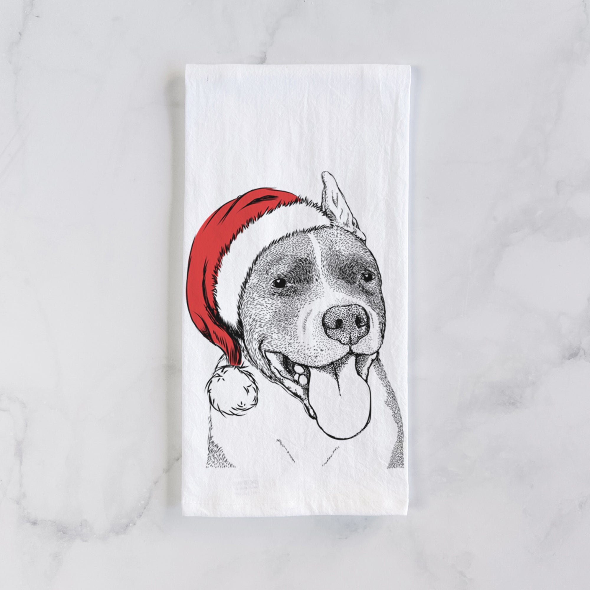 Piggy the American Staffordshire Terrier Tea Towel