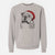 Santa Piggy the English Bulldog - Unisex Pigment Dyed Crew Sweatshirt