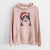 Santa Hat Pinky the Tuxedo Cat - Unisex Pigment Dyed Hoodie