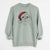 Santa Popcorn the Puggle - Unisex Pigment Dyed Crew Sweatshirt