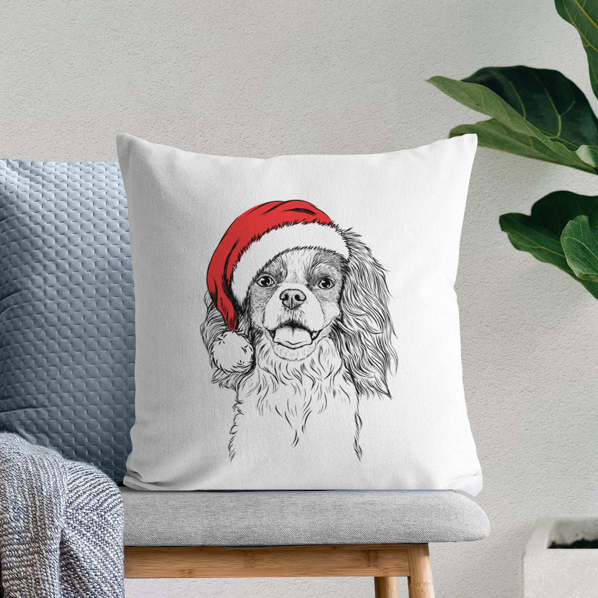 Poppy the Cavalier King Charles Spaniel - Throw Pillow Cover