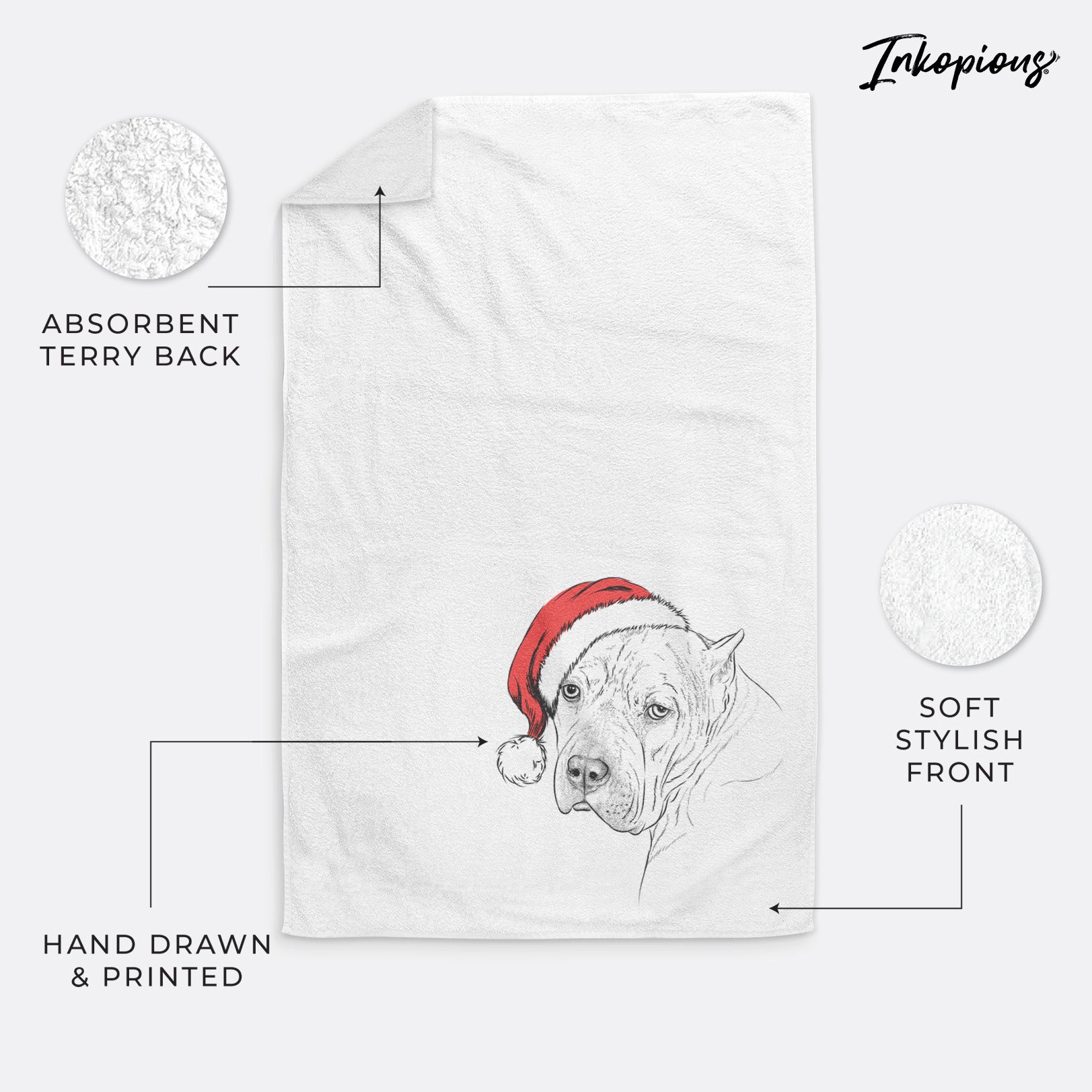 Precious the Staffordshire Terrier Decorative Hand Towel