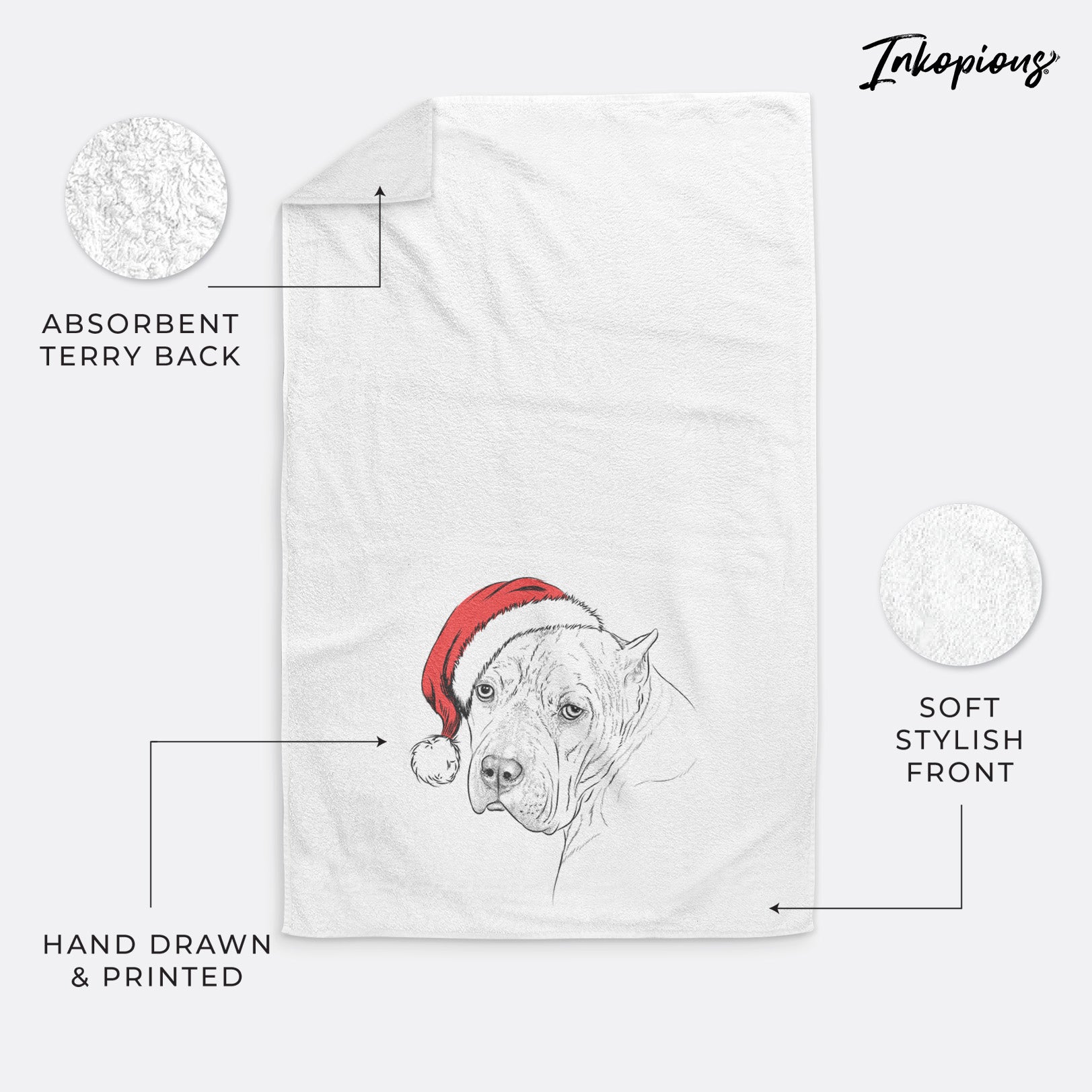 Precious the Staffordshire Terrier Decorative Hand Towel