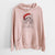 Santa Hat Preston the Powderpuff Chinese Crested - Unisex Pigment Dyed Hoodie