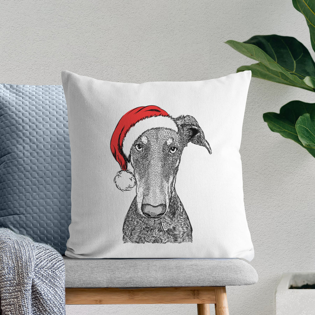 Princess Fiona the Doberman Pinscher - Throw Pillow Cover