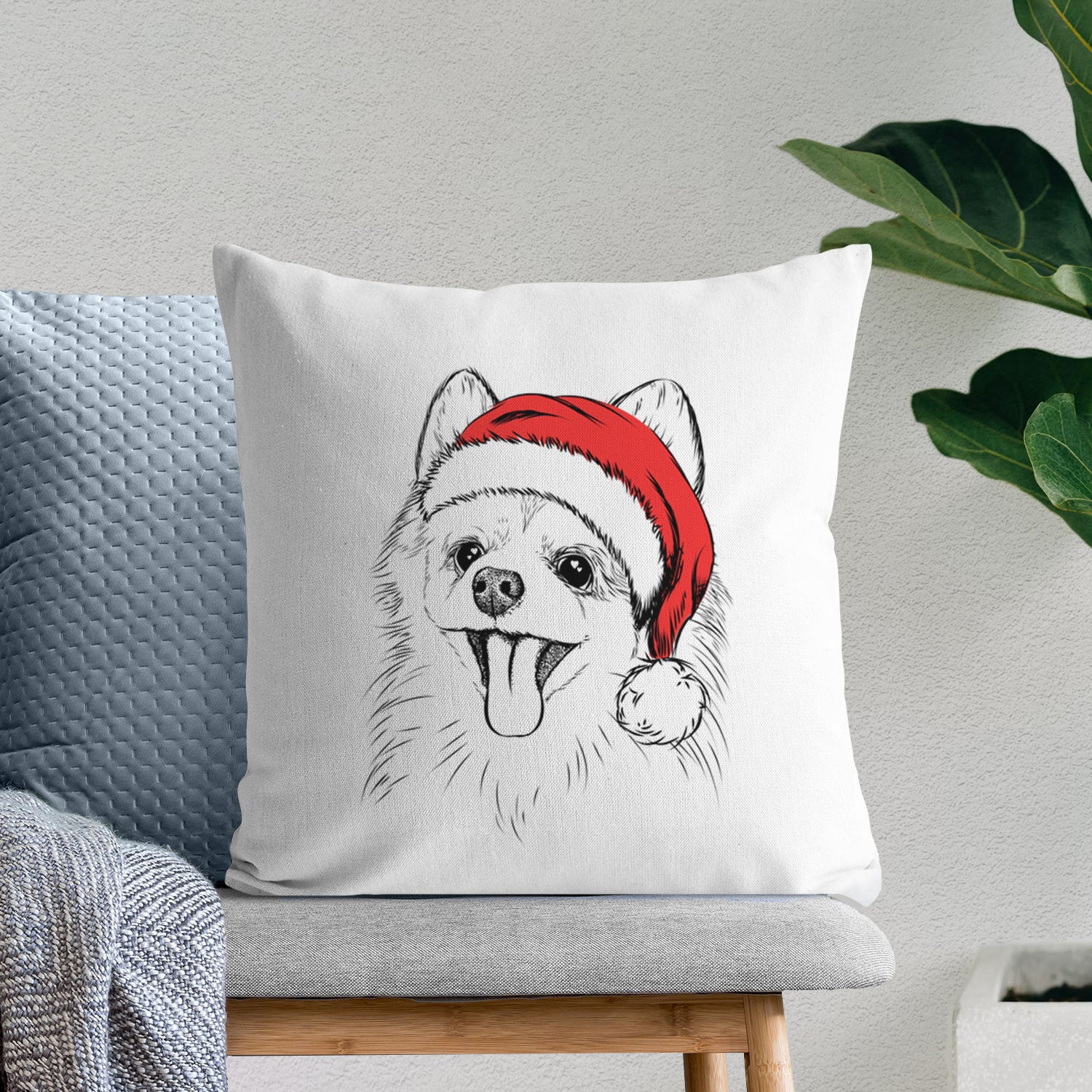 Quinn the Pomeranian - Throw Pillow Cover