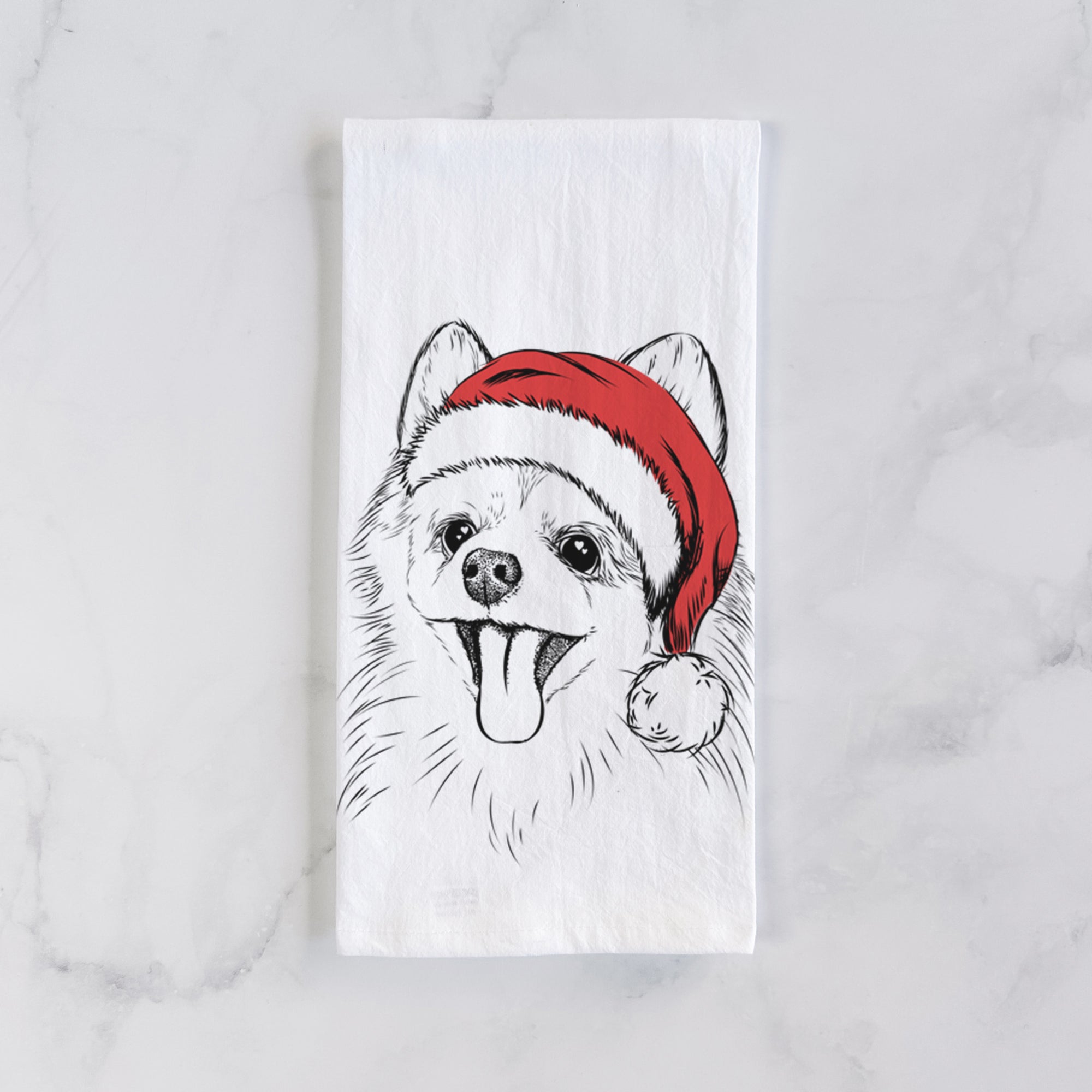 Quinn the Pomeranian Tea Towel