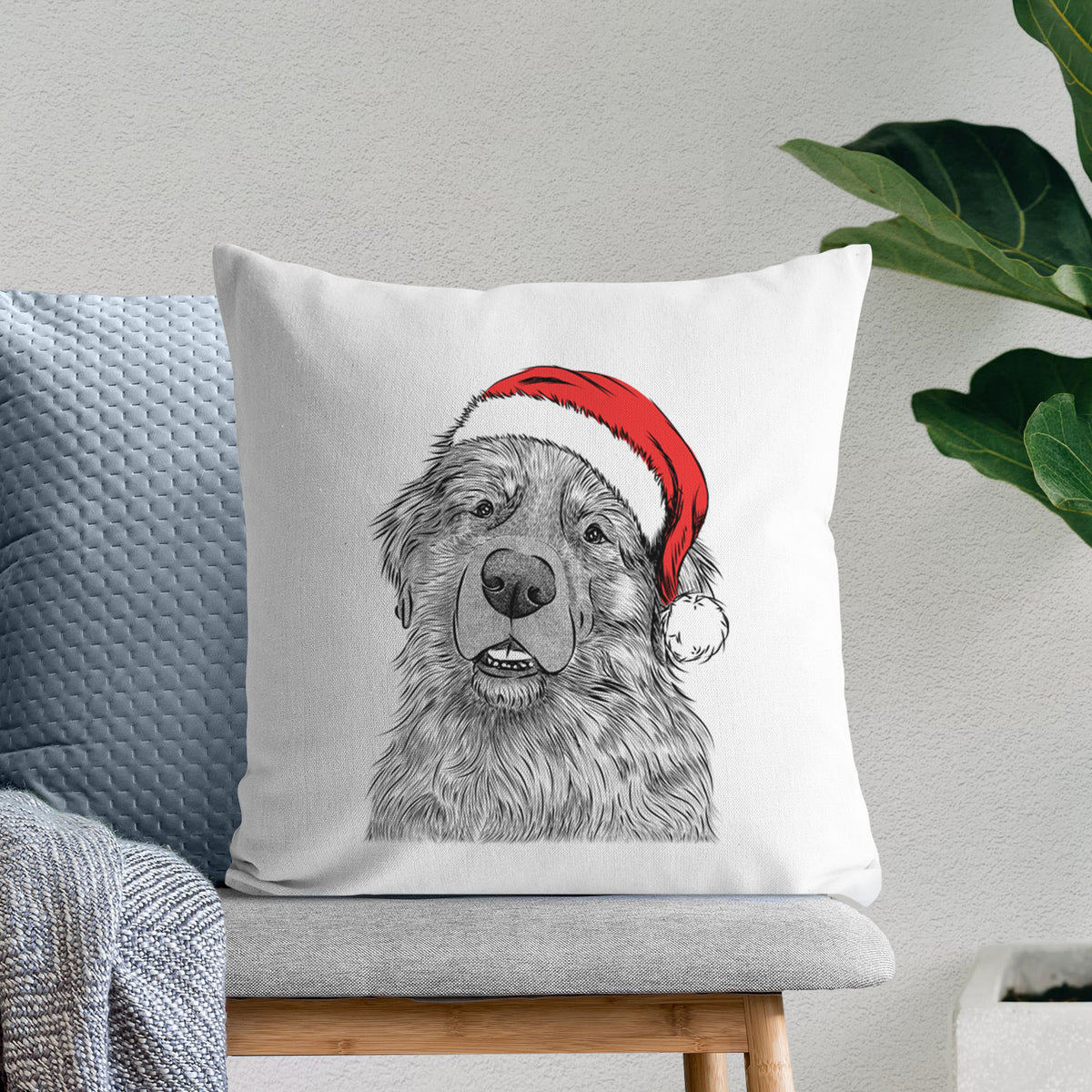 Ralph the Leonberger - Throw Pillow Cover