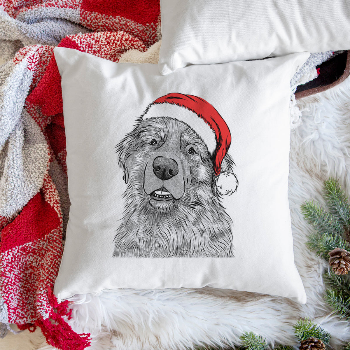 Ralph the Leonberger - Throw Pillow Cover
