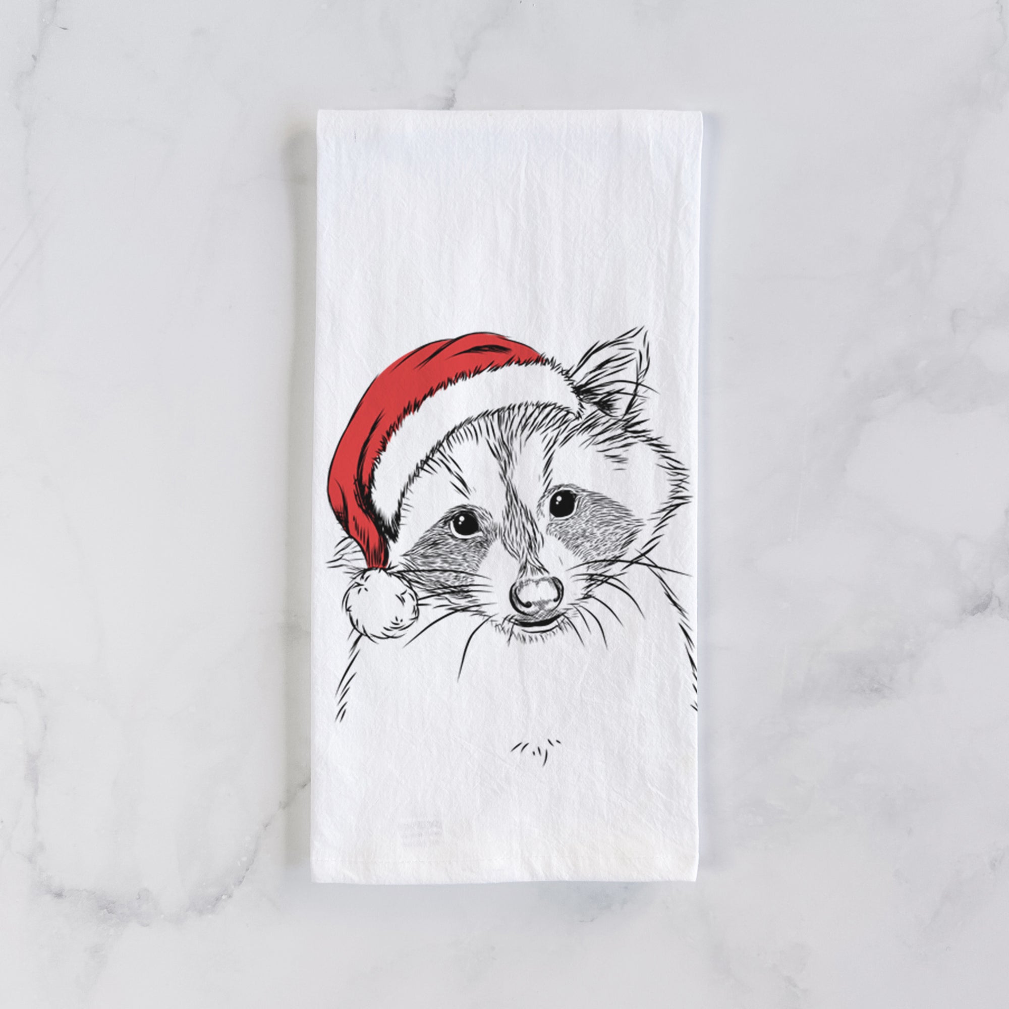 Randy the Raccoon Tea Towel