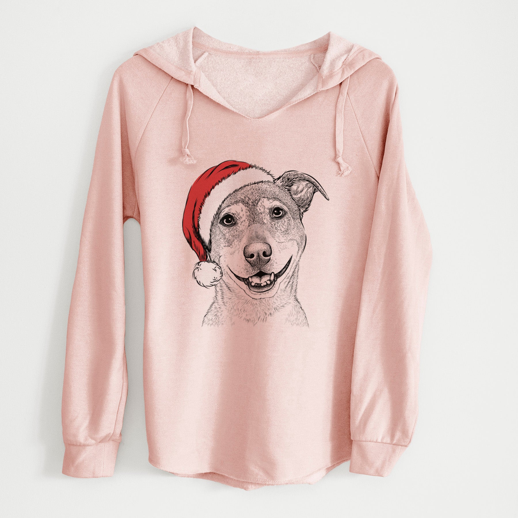 Santa Reese the Mountain Cur - Cali Wave Hooded Sweatshirt