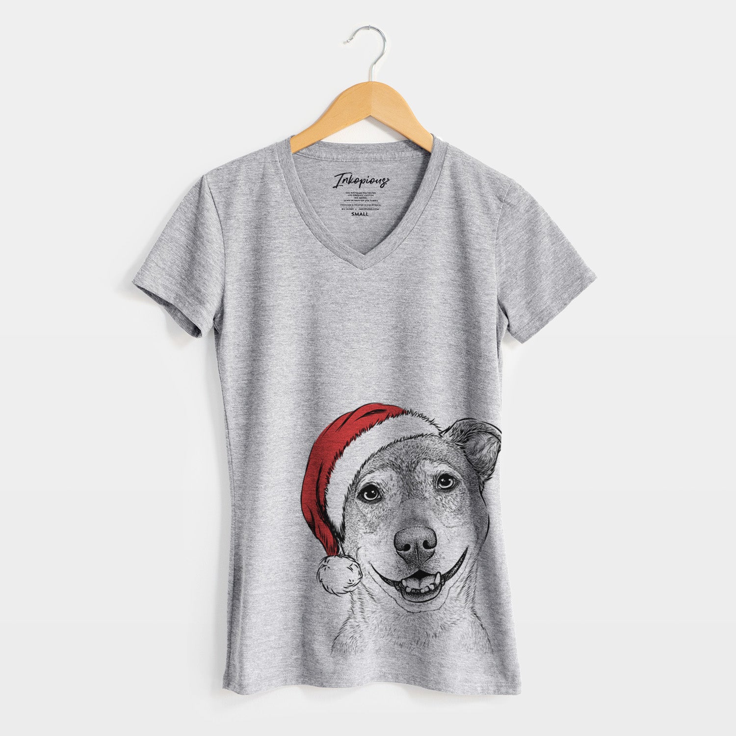 Santa Reese the Mountain Cur - Women's Perfect V-neck Shirt