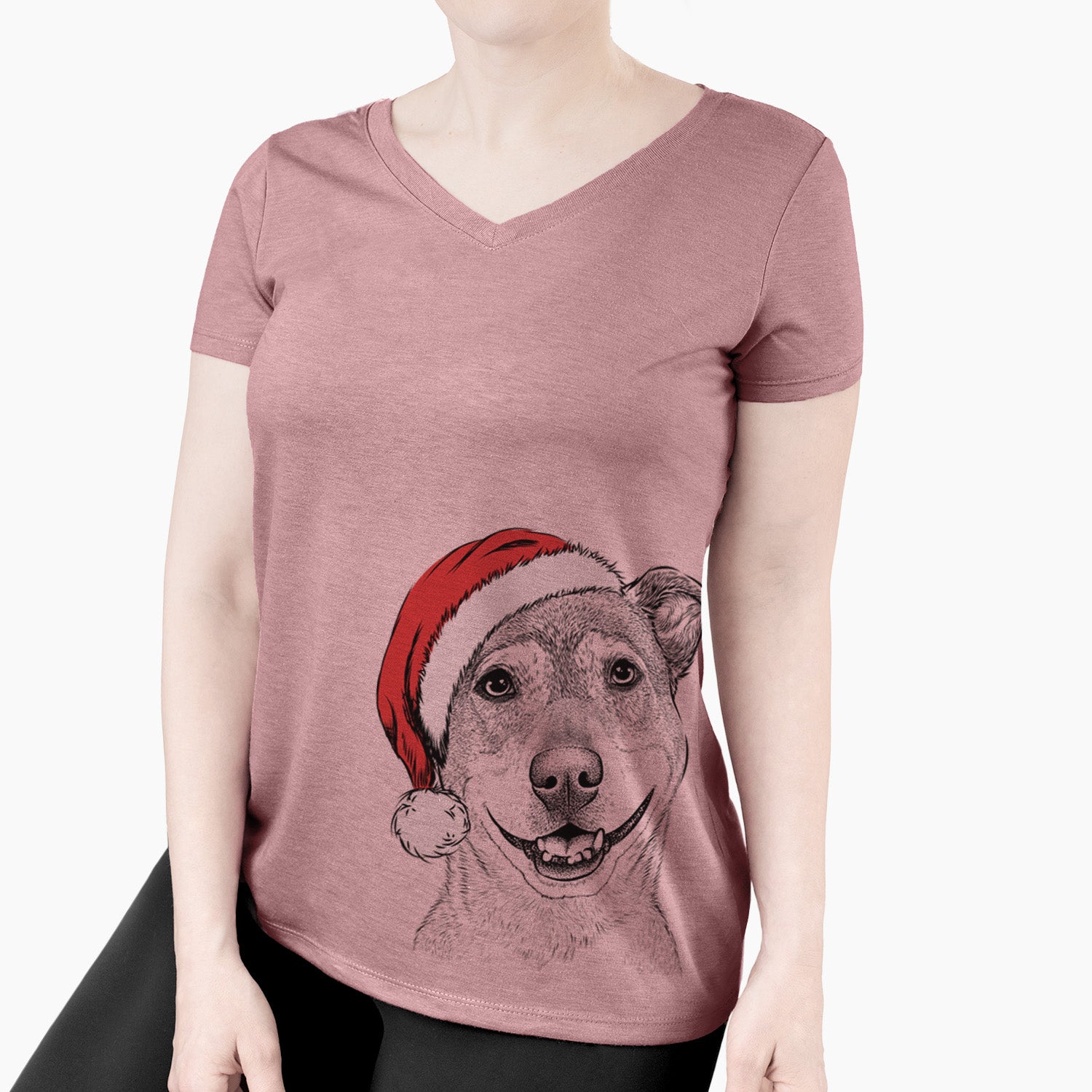 Santa Reese the Mountain Cur - Women's Perfect V-neck Shirt