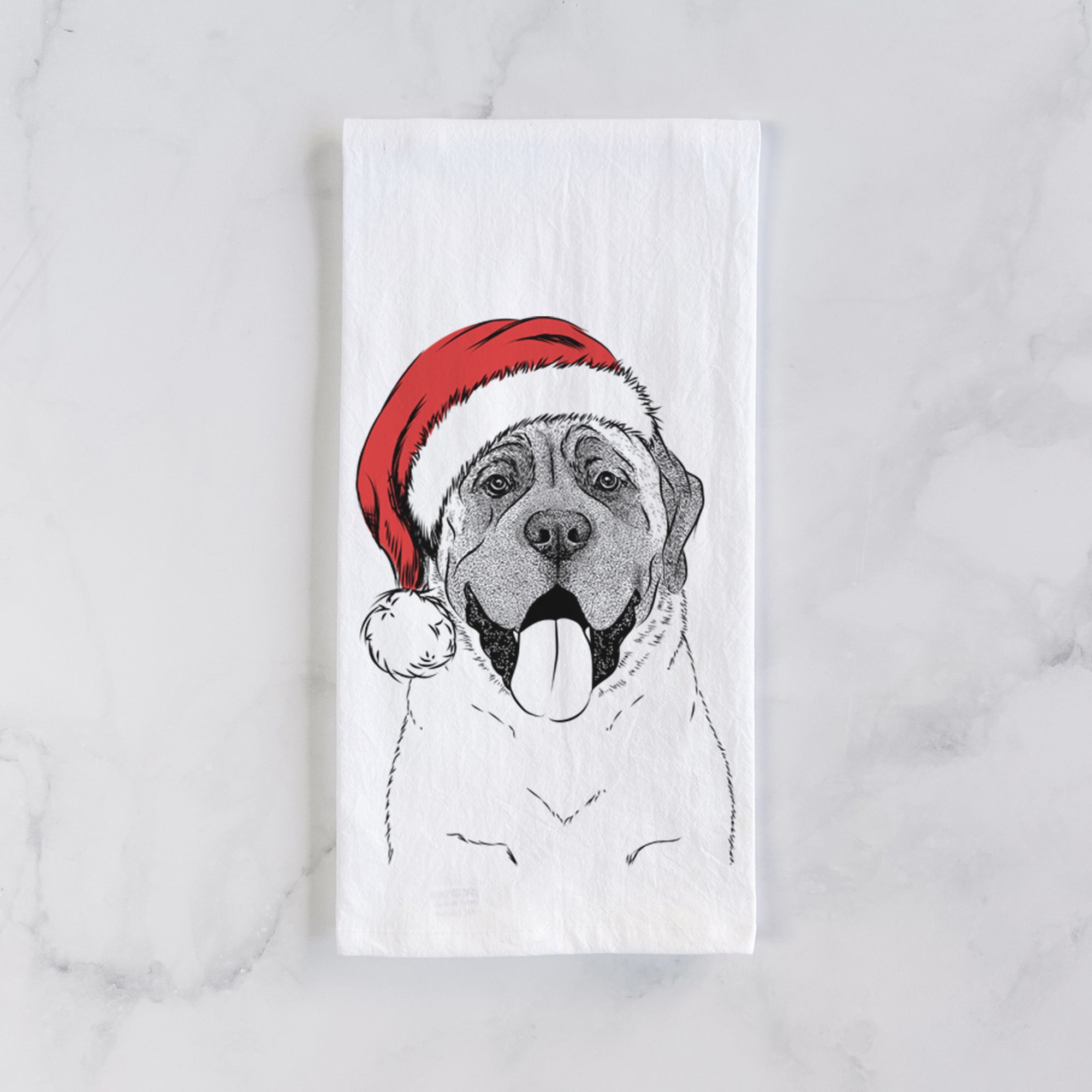 Remmie the English Mastiff Tea Towel