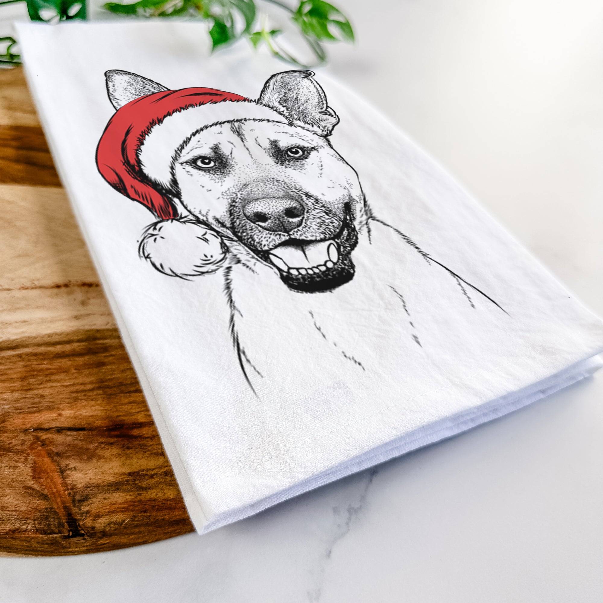 Remus the German Shepherd Mix Tea Towel