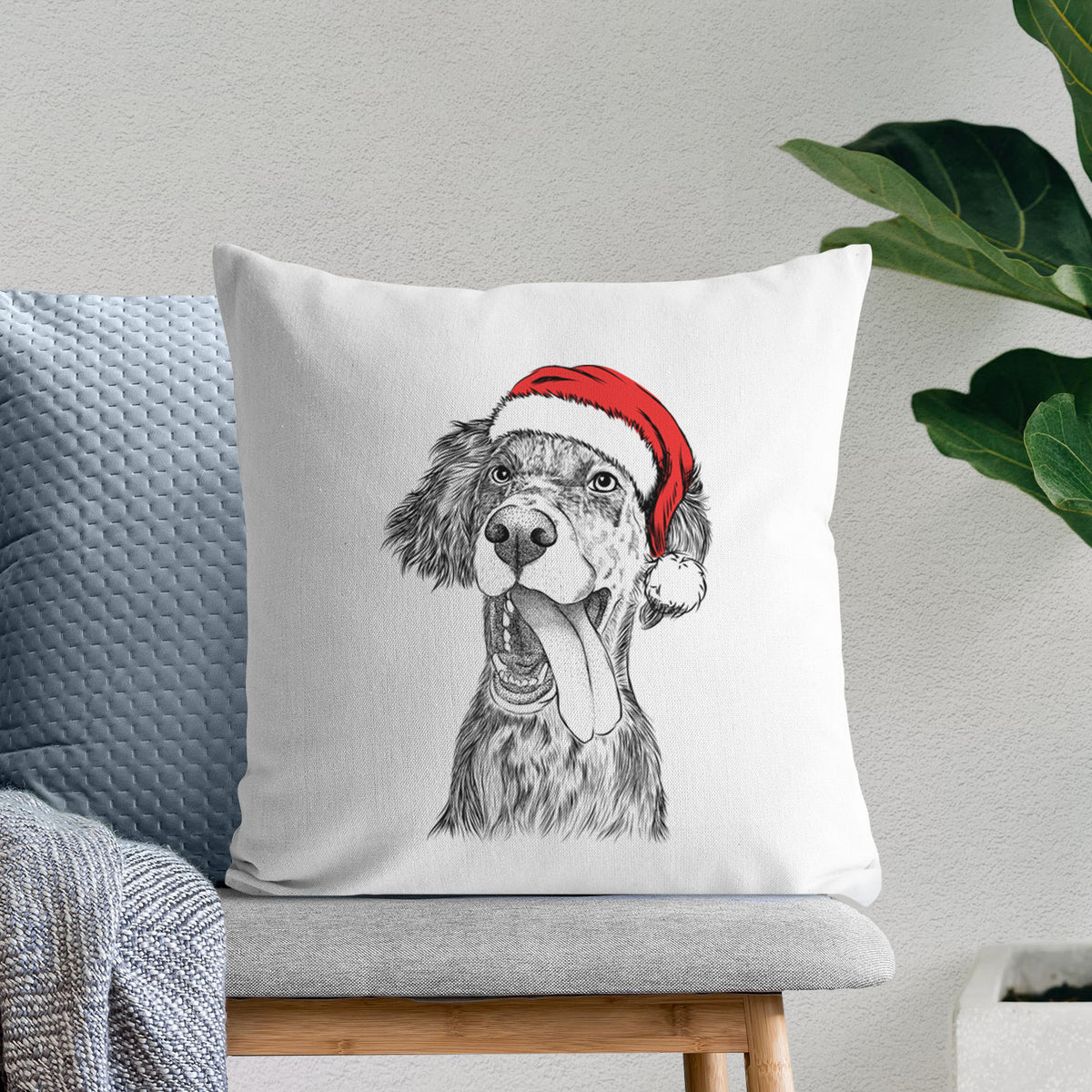 Renly the English Setter - Throw Pillow Cover