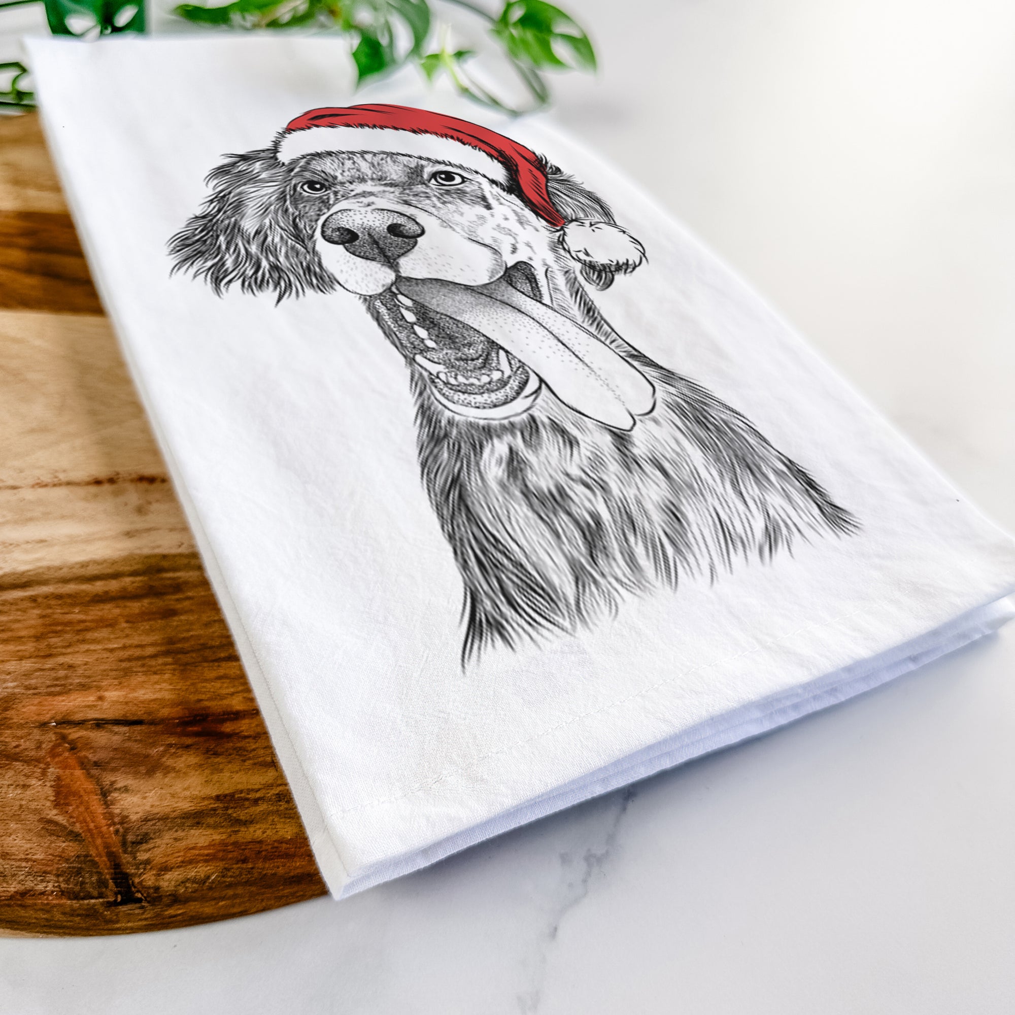 Renly the English Setter Tea Towel