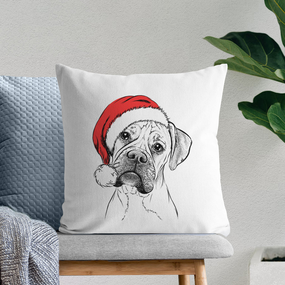 Reuby the Boxer - Throw Pillow Cover