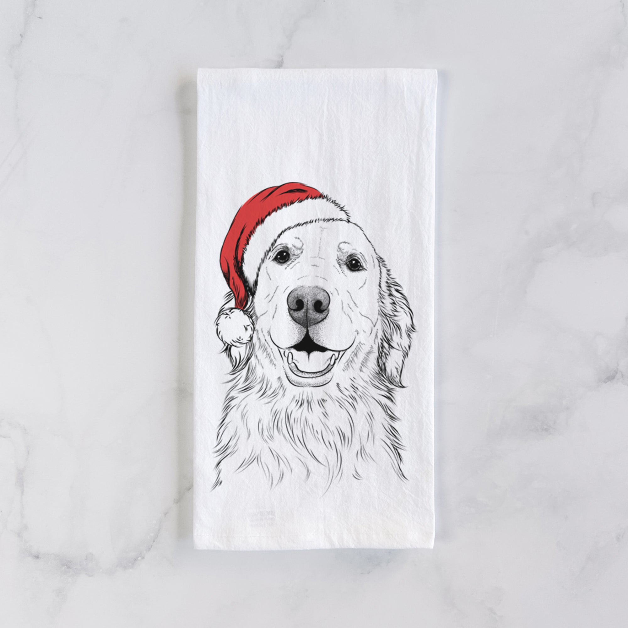 Ridge the Golden Retriever Tea Towel