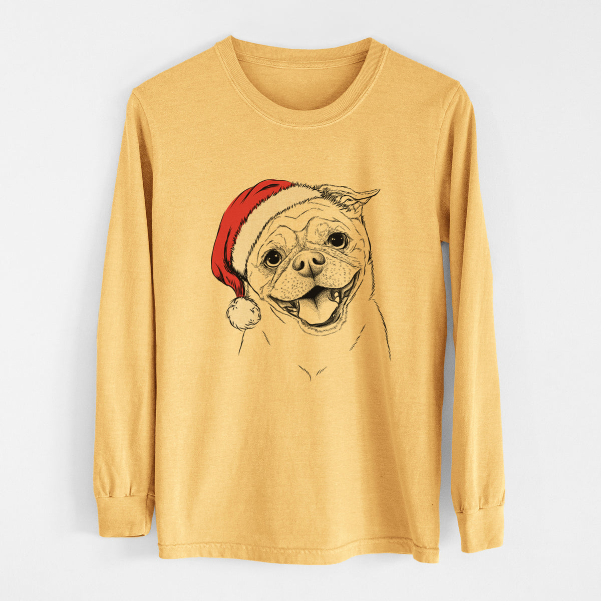 Santa Riley the Chug - Heavyweight 100% Cotton Long Sleeve