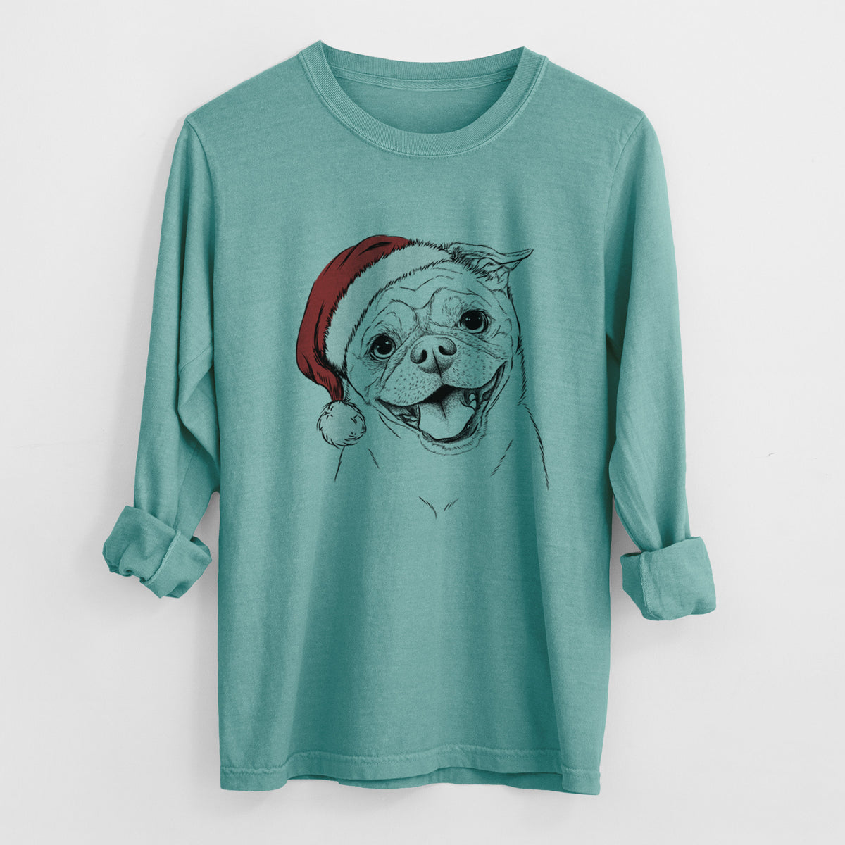Santa Riley the Chug - Heavyweight 100% Cotton Long Sleeve